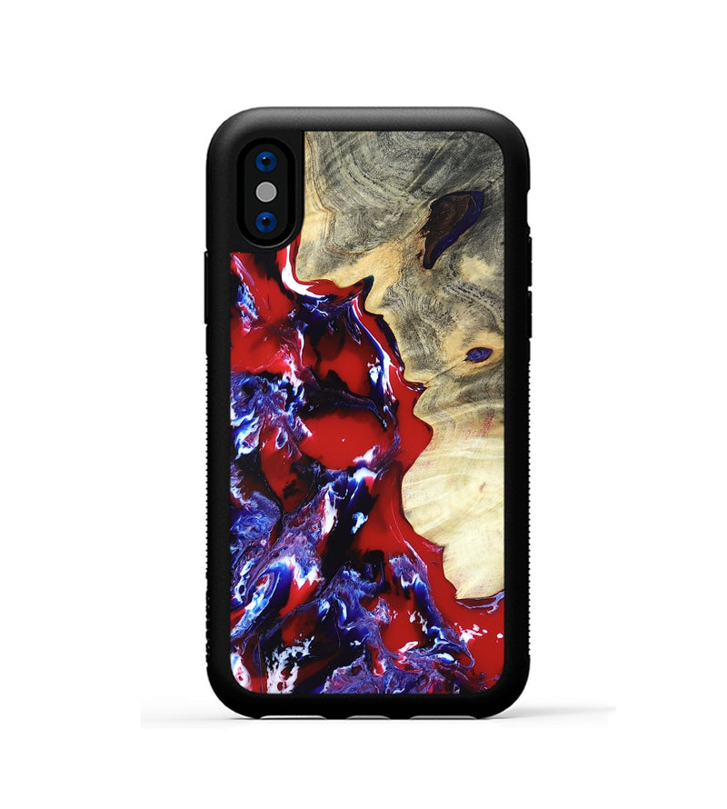 iPhone Xs Wood Phone Case - Curtis (Merica, 820446)