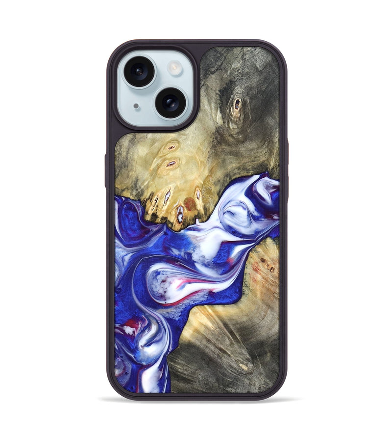 iPhone 15 Wood Phone Case - Stone (Merica, 820452)