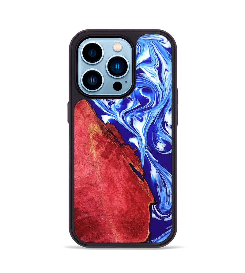 iPhone 14 Pro Wood Phone Case - Suzan (Merica, 820456)