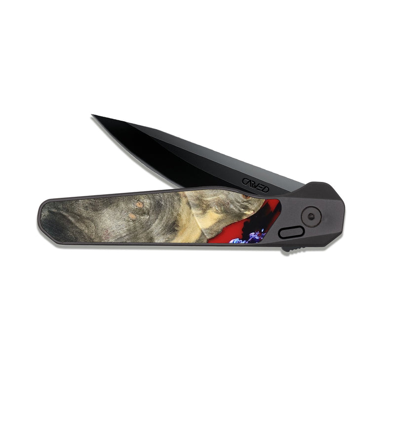 EDC Dark Slate Wood Pocket Knife - Connie (Merica, 820462)