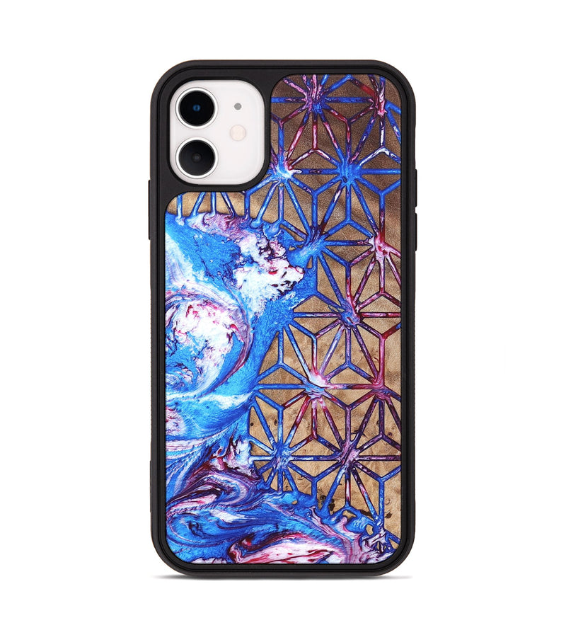 iPhone 11 Wood Phone Case - Adriane (Merica, 820464)