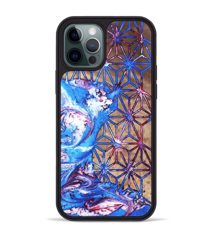 iPhone 12 Pro Max Wood Phone Case - Adriane (Merica, 820464)