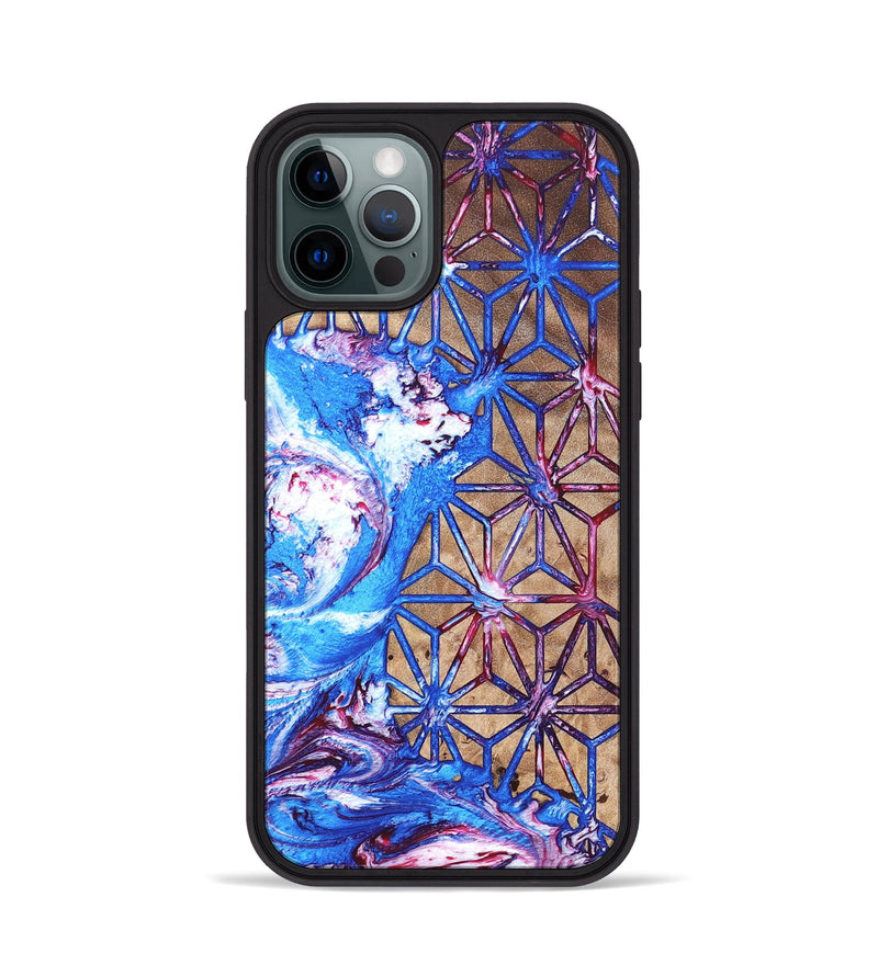 iPhone 12 Pro Wood Phone Case - Adriane (Merica, 820464)