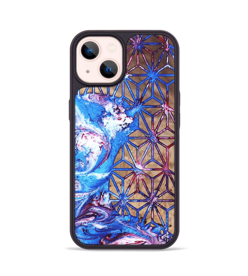 iPhone 14 Wood Phone Case - Adriane (Merica, 820464)