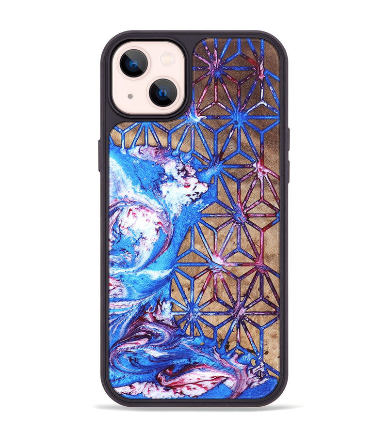 iPhone 14 Plus Wood Phone Case - Adriane (Merica, 820464)