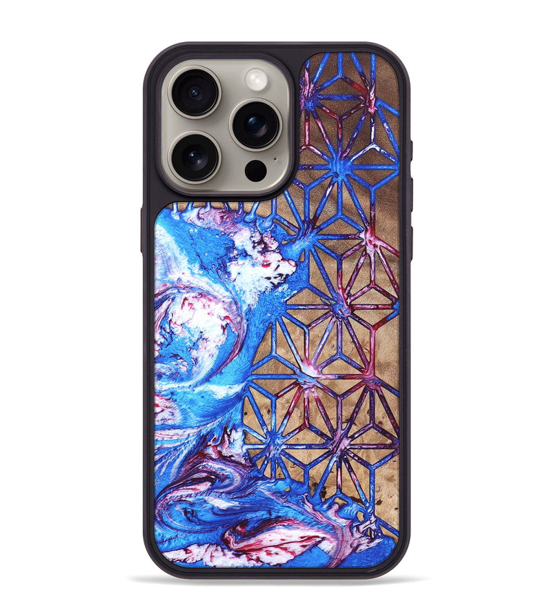 iPhone 15 Pro Max Wood Phone Case - Adriane (Merica, 820464)