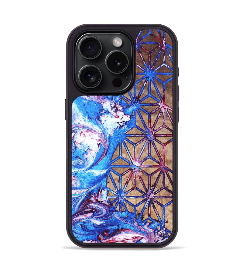 iPhone 15 Pro Wood Phone Case - Adriane (Merica, 820464)
