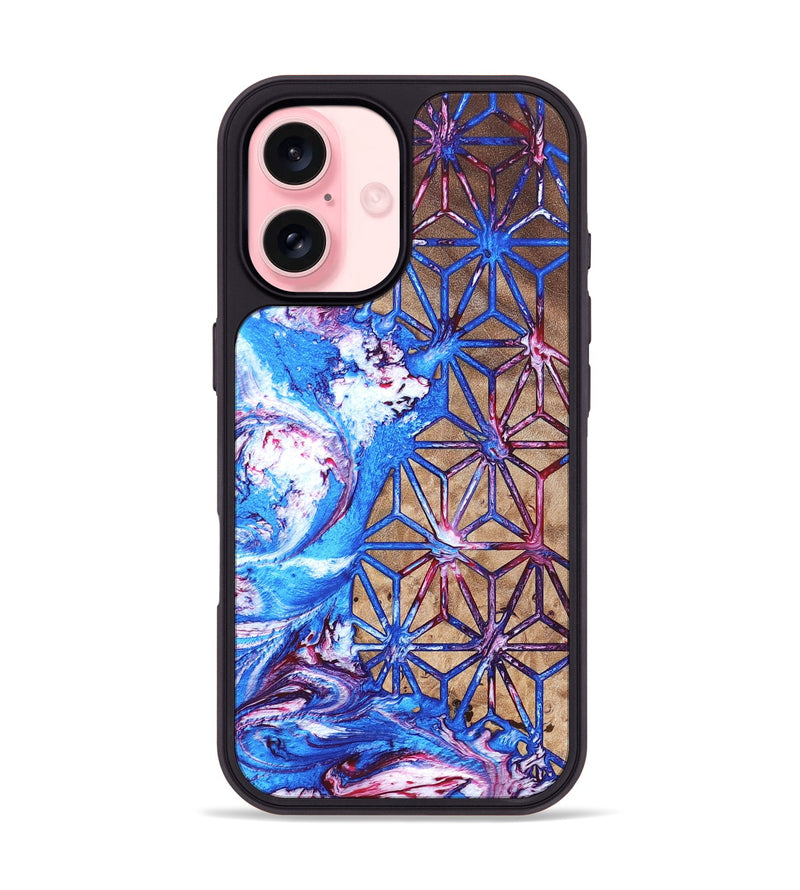 iPhone 16 Wood Phone Case - Adriane (Merica, 820464)