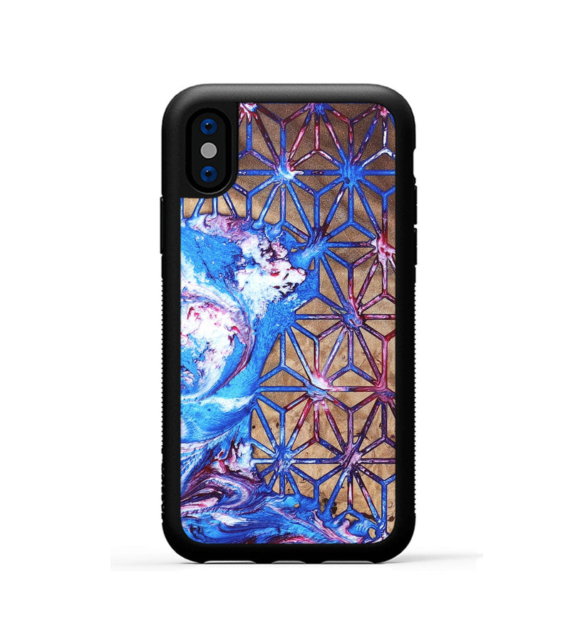 iPhone Xs Wood Phone Case - Adriane (Merica, 820464)