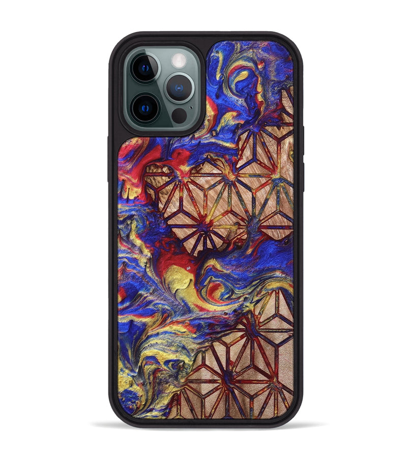 iPhone 12 Pro Max Wood Phone Case - Davion (Merica, 820467)