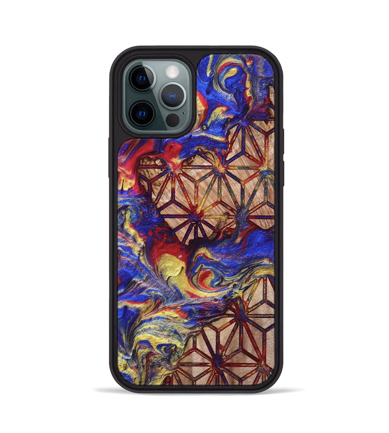iPhone 12 Pro Wood Phone Case - Davion (Merica, 820467)