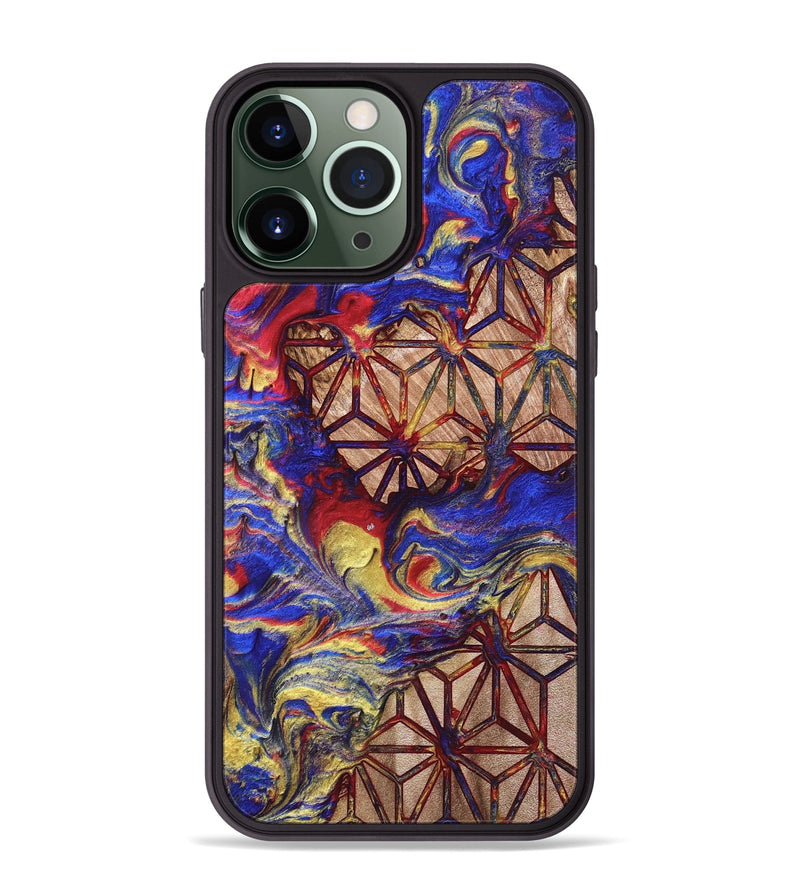 iPhone 13 Pro Max Wood Phone Case - Davion (Merica, 820467)