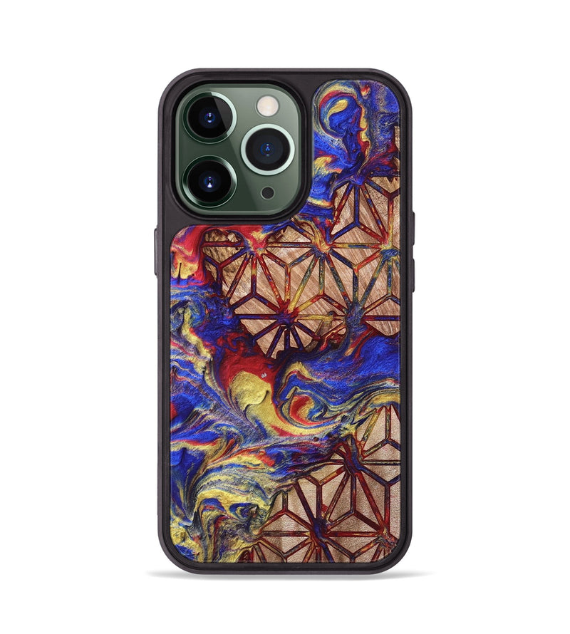 iPhone 13 Pro Wood Phone Case - Davion (Merica, 820467)