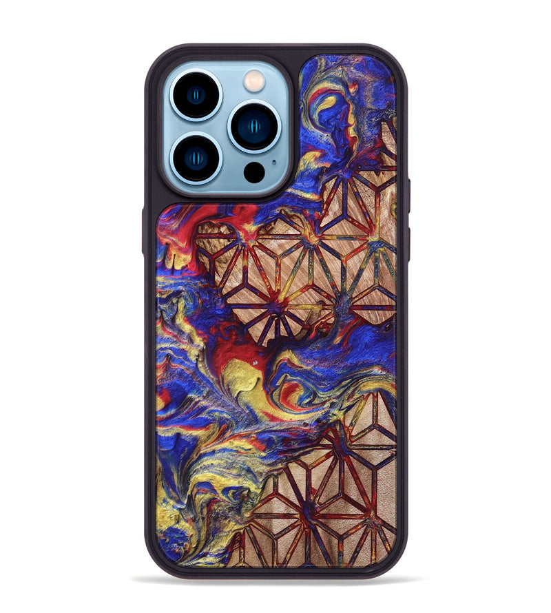 iPhone 14 Pro Max Wood Phone Case - Davion (Merica, 820467)