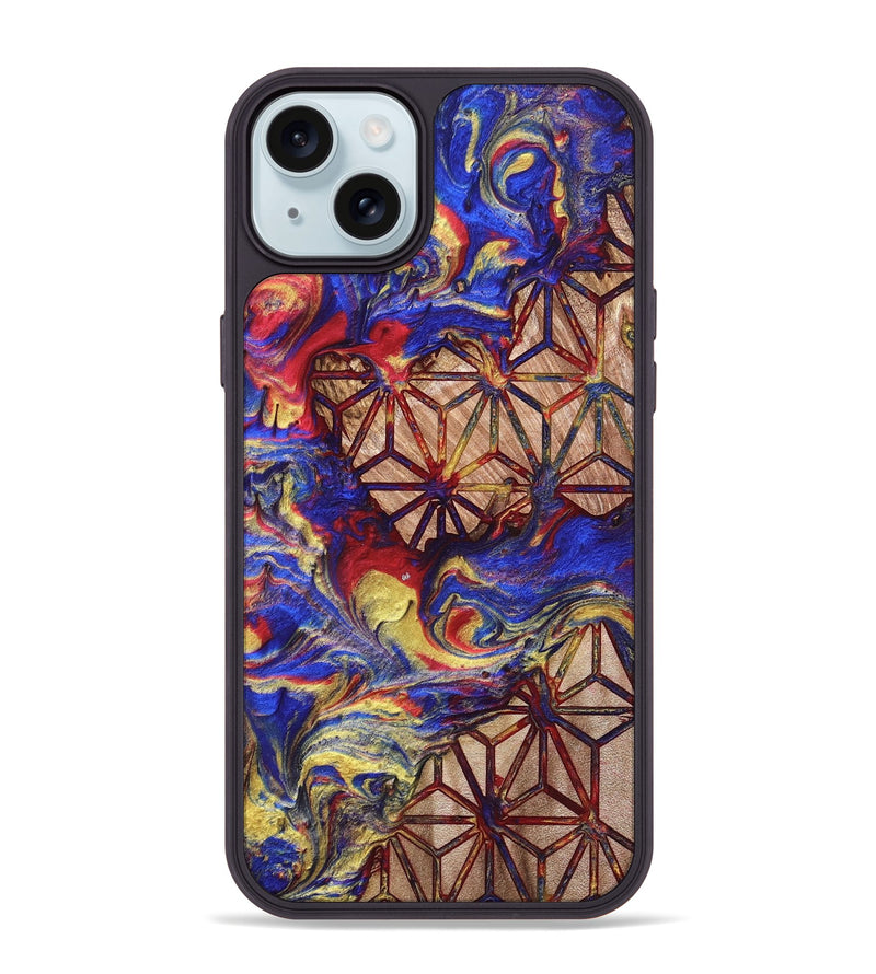 iPhone 15 Plus Wood Phone Case - Davion (Merica, 820467)
