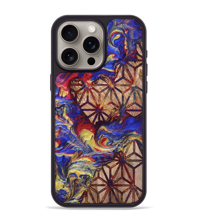 iPhone 15 Pro Max Wood Phone Case - Davion (Merica, 820467)