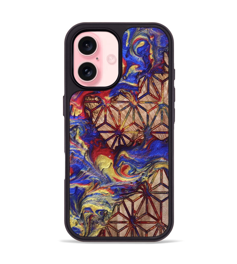 iPhone 16 Wood Phone Case - Davion (Merica, 820467)