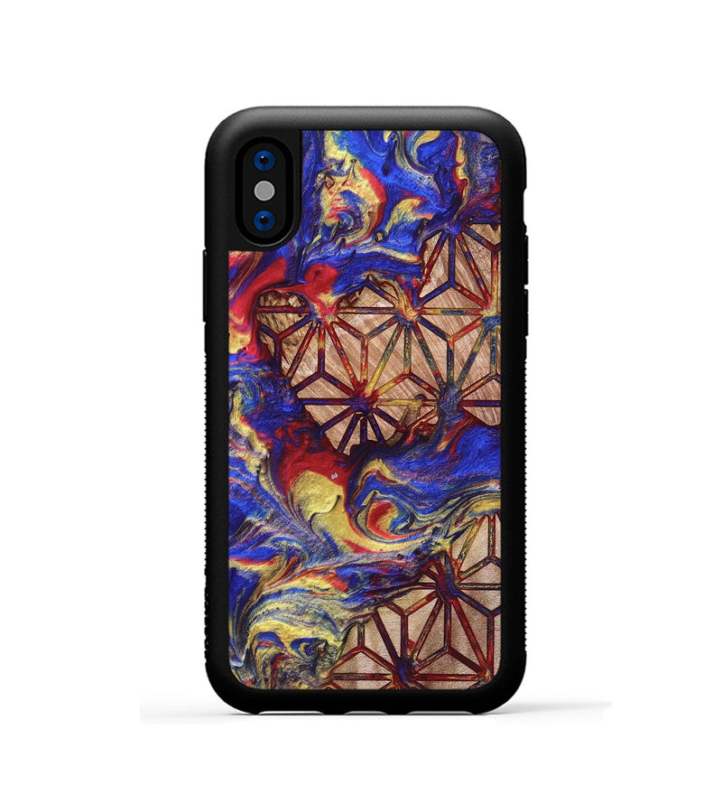 iPhone Xs Wood Phone Case - Davion (Merica, 820467)