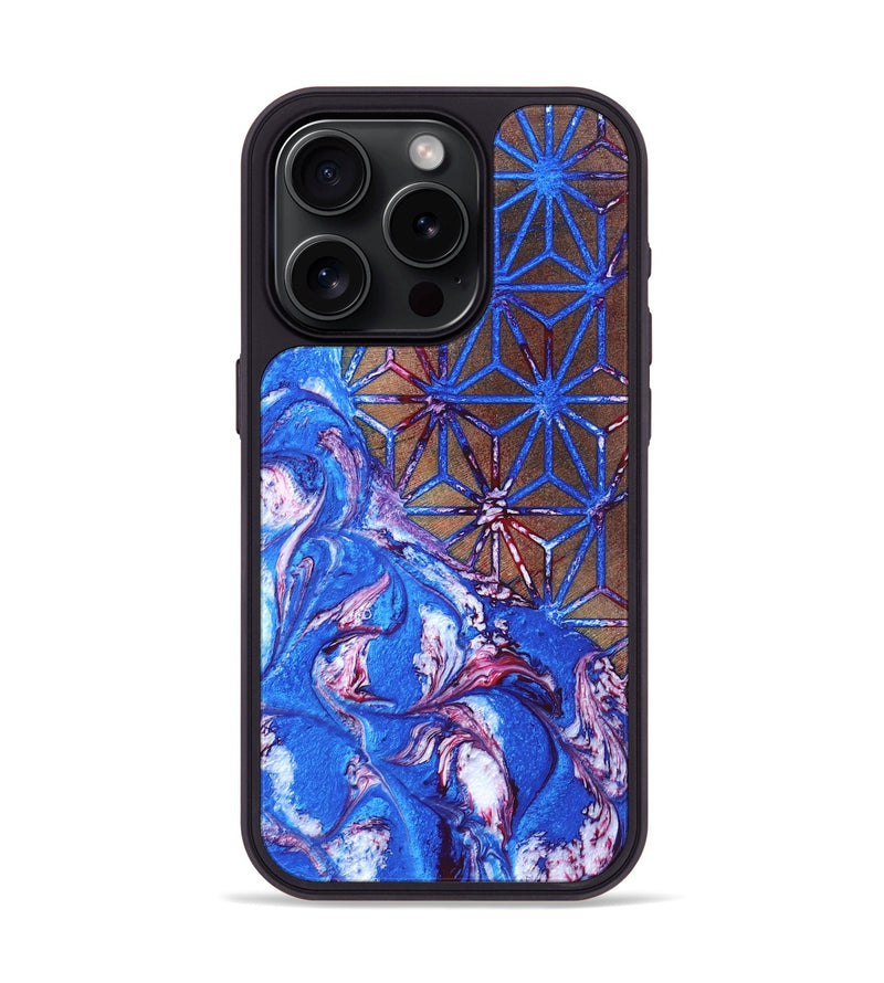 iPhone 15 Pro Wood Phone Case - Eda (Merica, 820471)