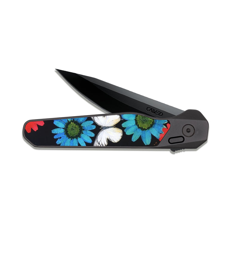 EDC Dark Slate ResinArt Pocket Knife - Angelo (Pattern, 820472)