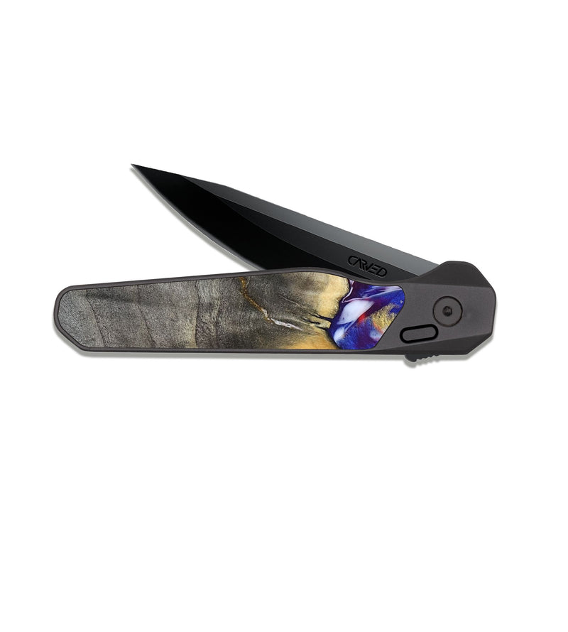 EDC Dark Slate Wood Pocket Knife - Brinley (Merica, 820478)