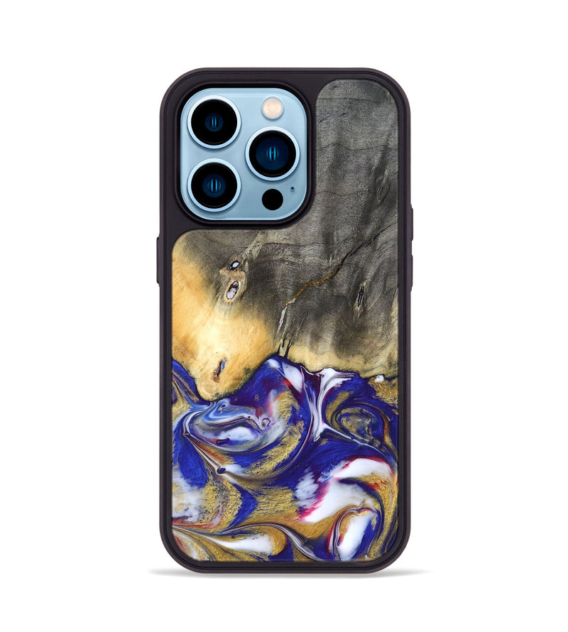 iPhone 14 Pro Wood Phone Case - Brinley (Merica, 820478)
