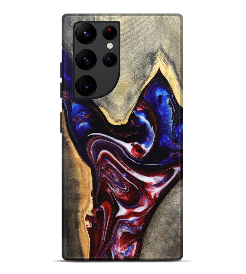 Galaxy S22 Ultra Wood Live Edge Phone Case - Jess (Merica, 820483)