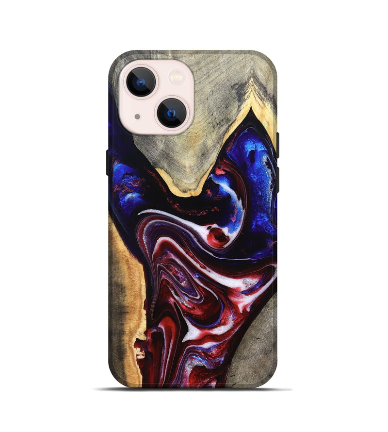 iPhone 13 mini Wood Live Edge Phone Case - Jess (Merica, 820483)