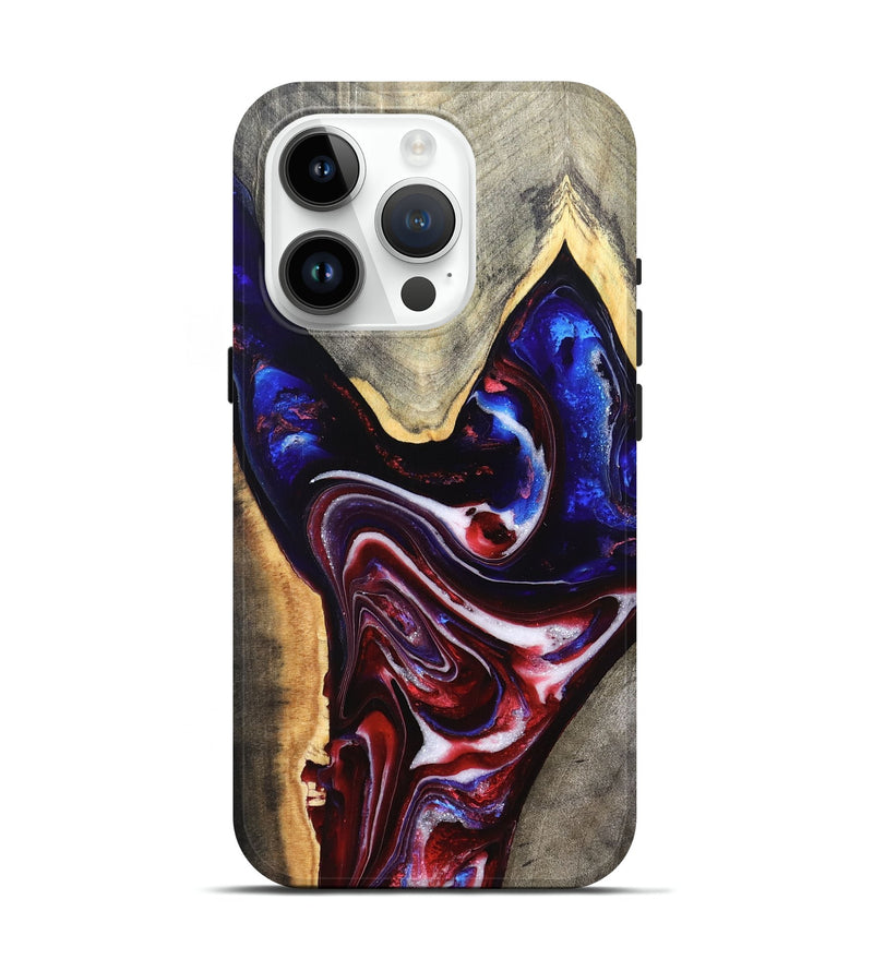 iPhone 15 Pro Wood Live Edge Phone Case - Jess (Merica, 820483)