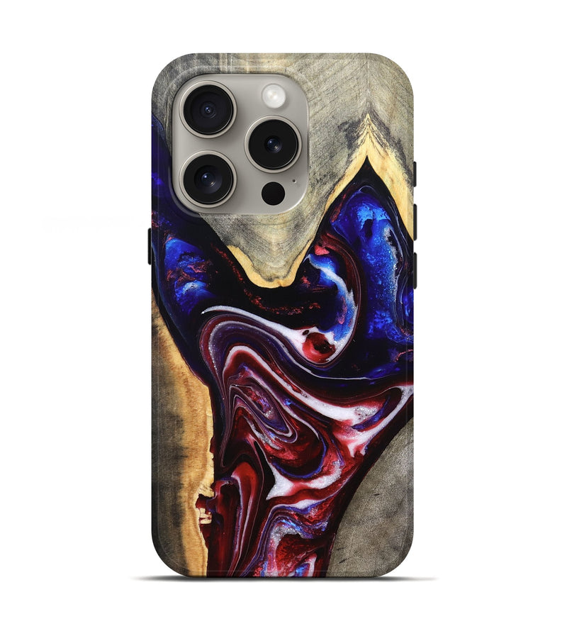 iPhone 16 Pro Wood Live Edge Phone Case - Jess (Merica, 820483)