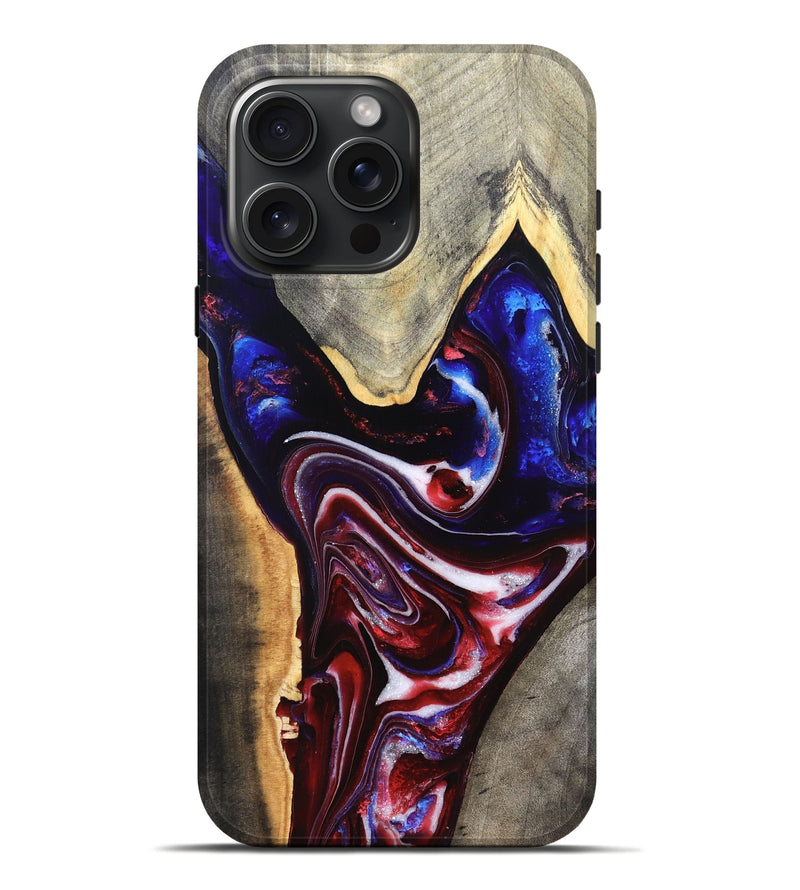 iPhone 16 Pro Max Wood Live Edge Phone Case - Jess (Merica, 820483)