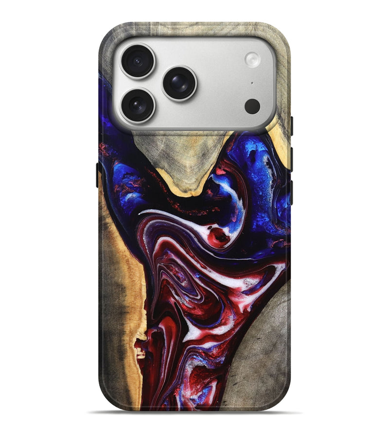 iPhone 17 Pro Max Wood Live Edge Phone Case - Jess (Merica, 820483)