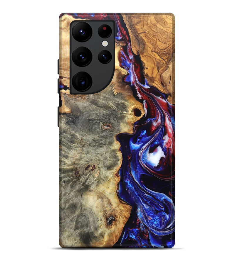 Galaxy S22 Ultra Wood Live Edge Phone Case - Julian (Merica, 820484)