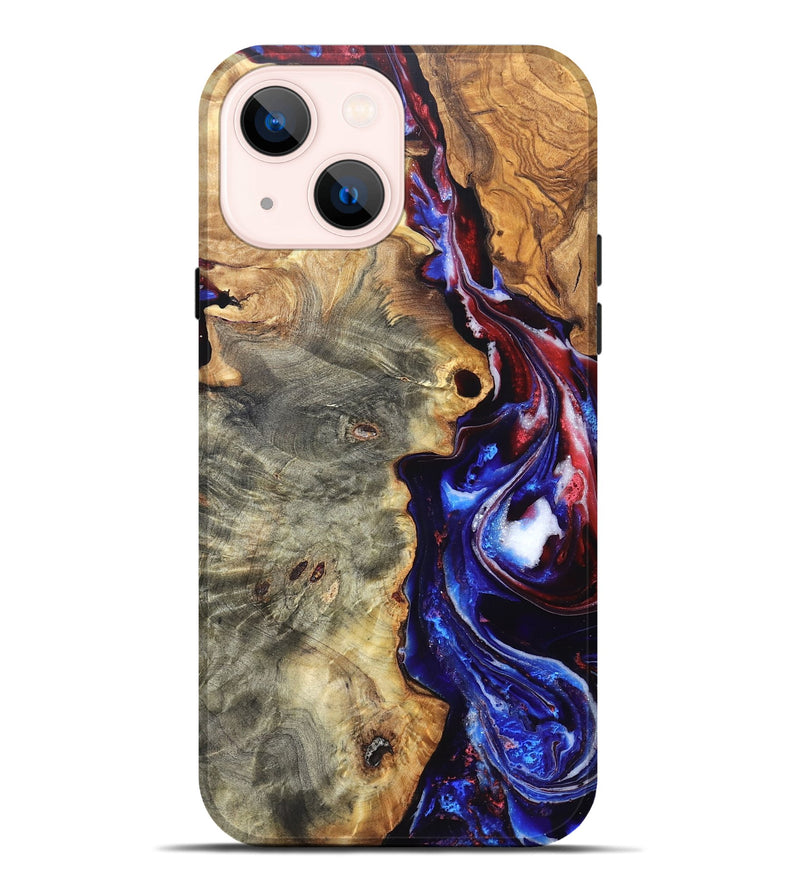 iPhone 14 Plus Wood Live Edge Phone Case - Julian (Merica, 820484)