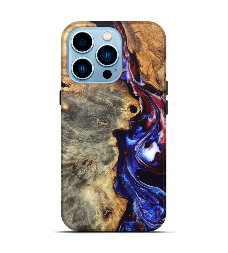 iPhone 14 Pro Wood Live Edge Phone Case - Julian (Merica, 820484)