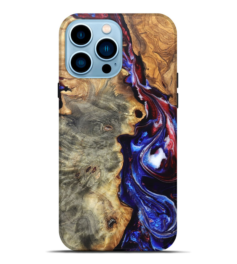iPhone 14 Pro Max Wood Live Edge Phone Case - Julian (Merica, 820484)