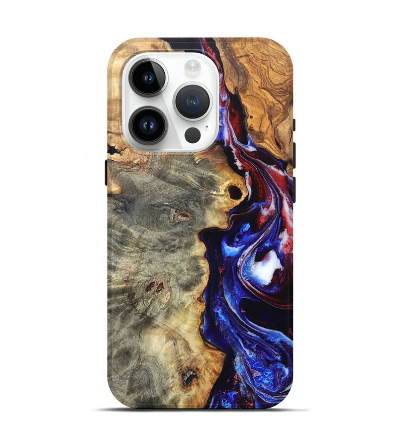 iPhone 15 Pro Wood Live Edge Phone Case - Julian (Merica, 820484)