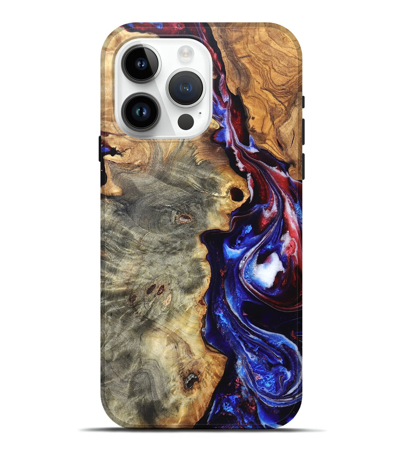 iPhone 15 Pro Max Wood Live Edge Phone Case - Julian (Merica, 820484)