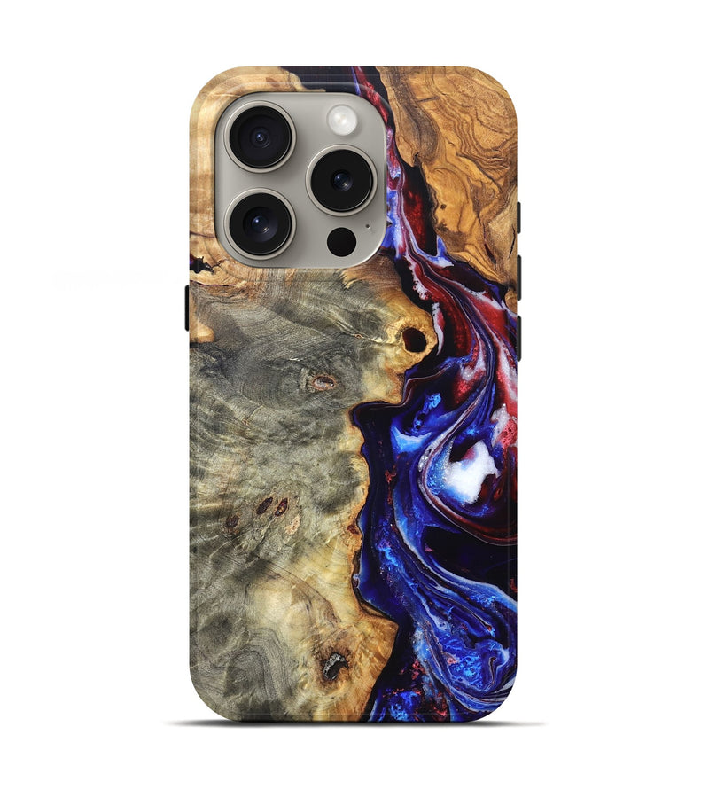 iPhone 16 Pro Wood Live Edge Phone Case - Julian (Merica, 820484)