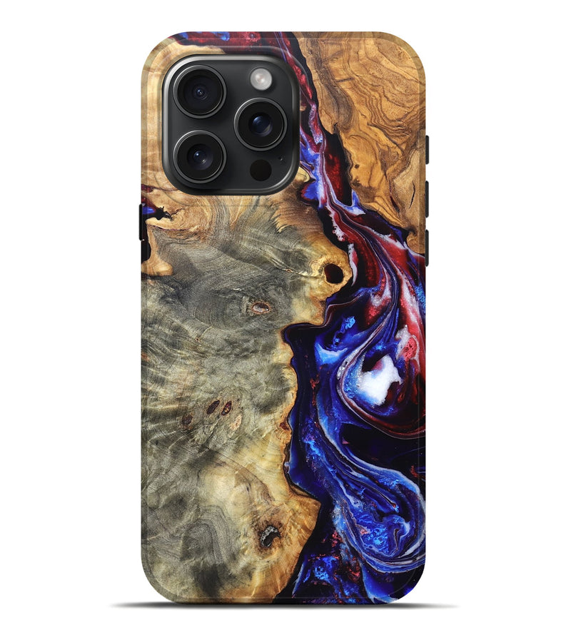 iPhone 16 Pro Max Wood Live Edge Phone Case - Julian (Merica, 820484)