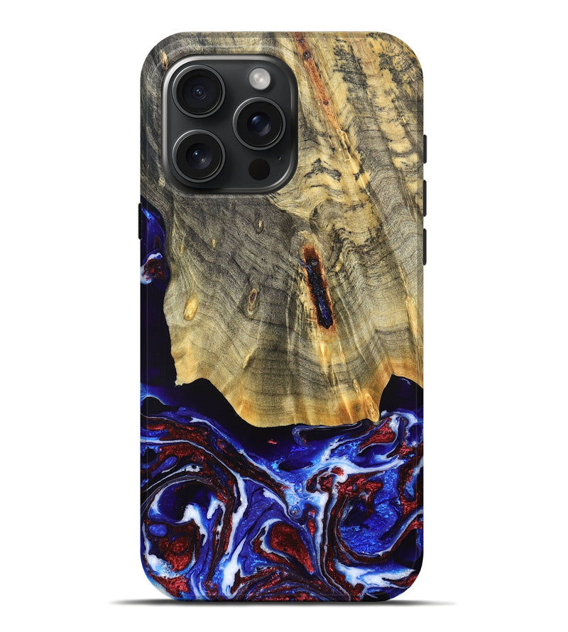 iPhone 16 Pro Max Wood Live Edge Phone Case - Kaiser (Merica, 820489)