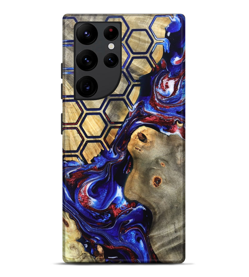 Galaxy S22 Ultra Wood Live Edge Phone Case - Caleigh (Merica, 820490)