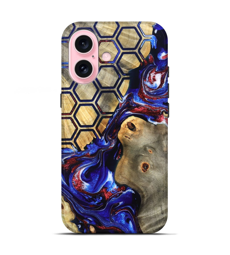 iPhone 17 Wood Live Edge Phone Case - Caleigh (Merica, 820490)