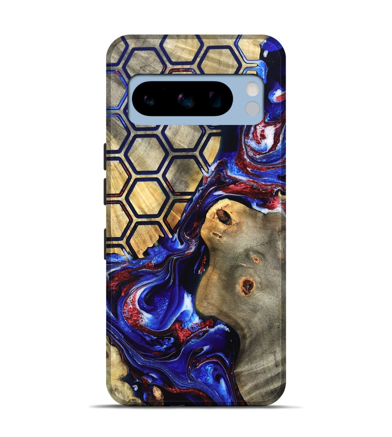 Pixel 8 Pro Wood Live Edge Phone Case - Caleigh (Merica, 820490)