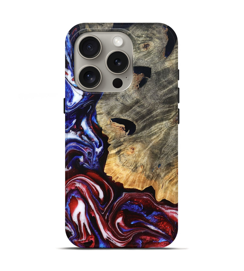 iPhone 16 Pro Wood Live Edge Phone Case - Minerva (Merica, 820491)