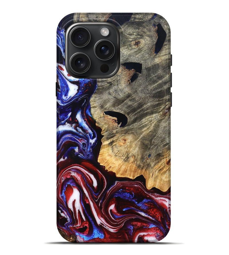 iPhone 16 Pro Max Wood Live Edge Phone Case - Minerva (Merica, 820491)