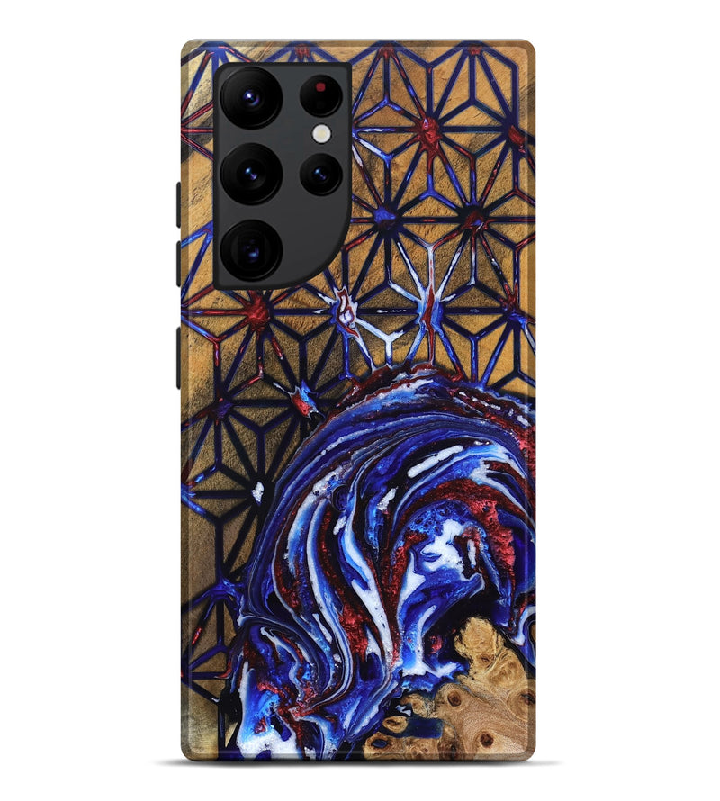 Galaxy S22 Ultra Wood Live Edge Phone Case - Frank (Merica, 820492)