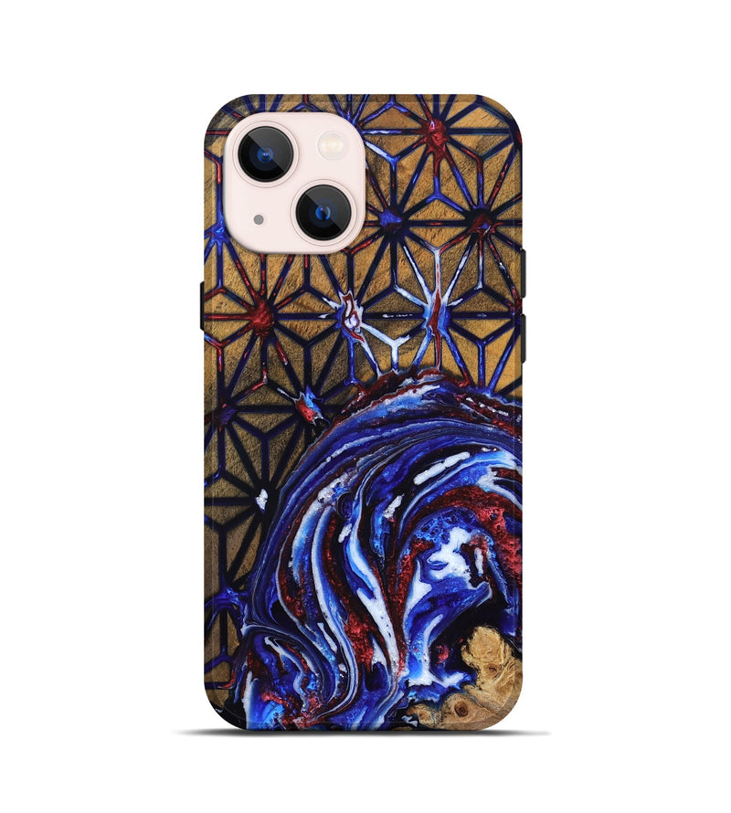 iPhone 13 mini Wood Live Edge Phone Case - Frank (Merica, 820492)