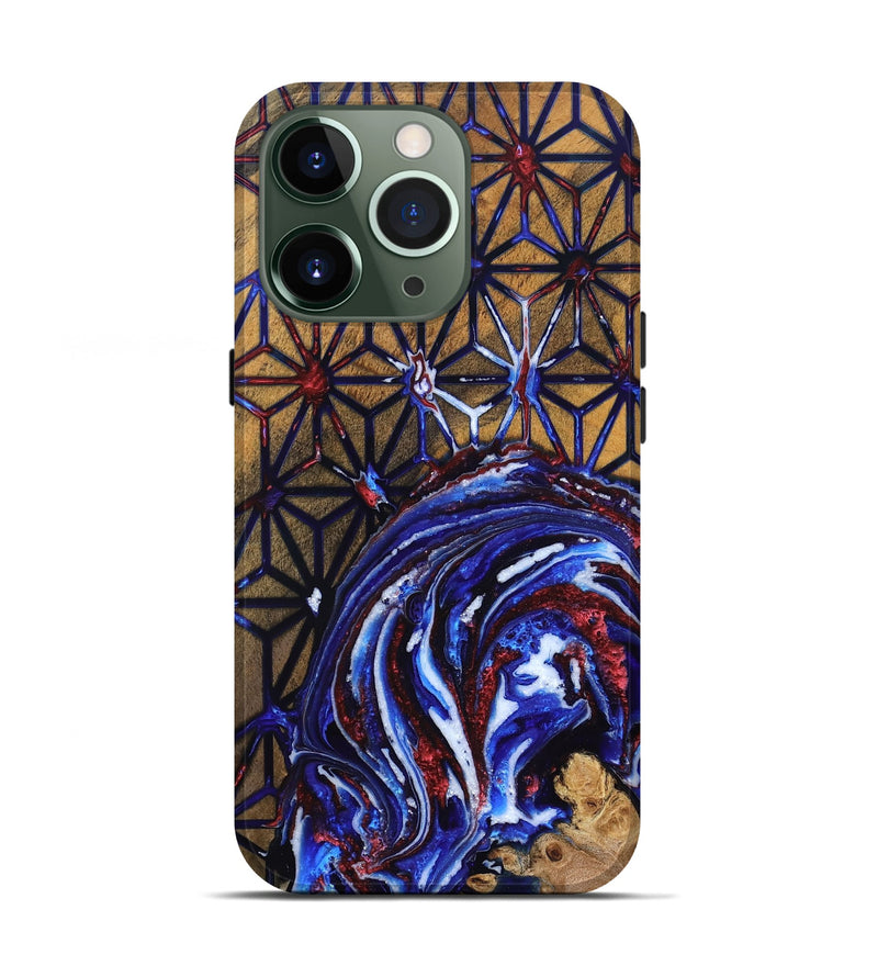 iPhone 13 Pro Wood Live Edge Phone Case - Frank (Merica, 820492)
