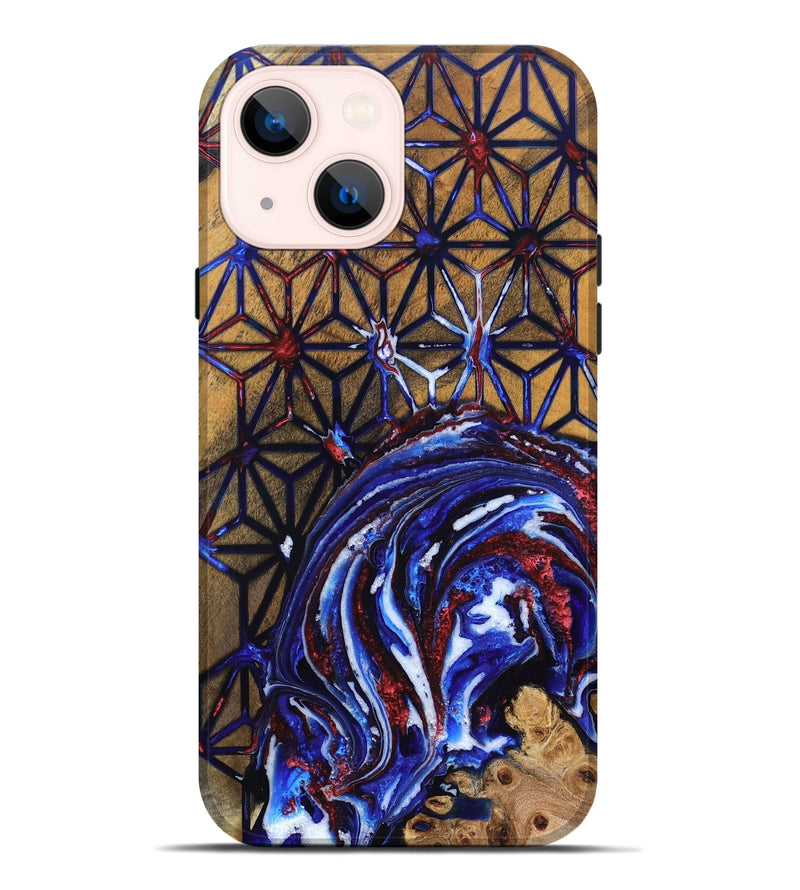 iPhone 14 Plus Wood Live Edge Phone Case - Frank (Merica, 820492)